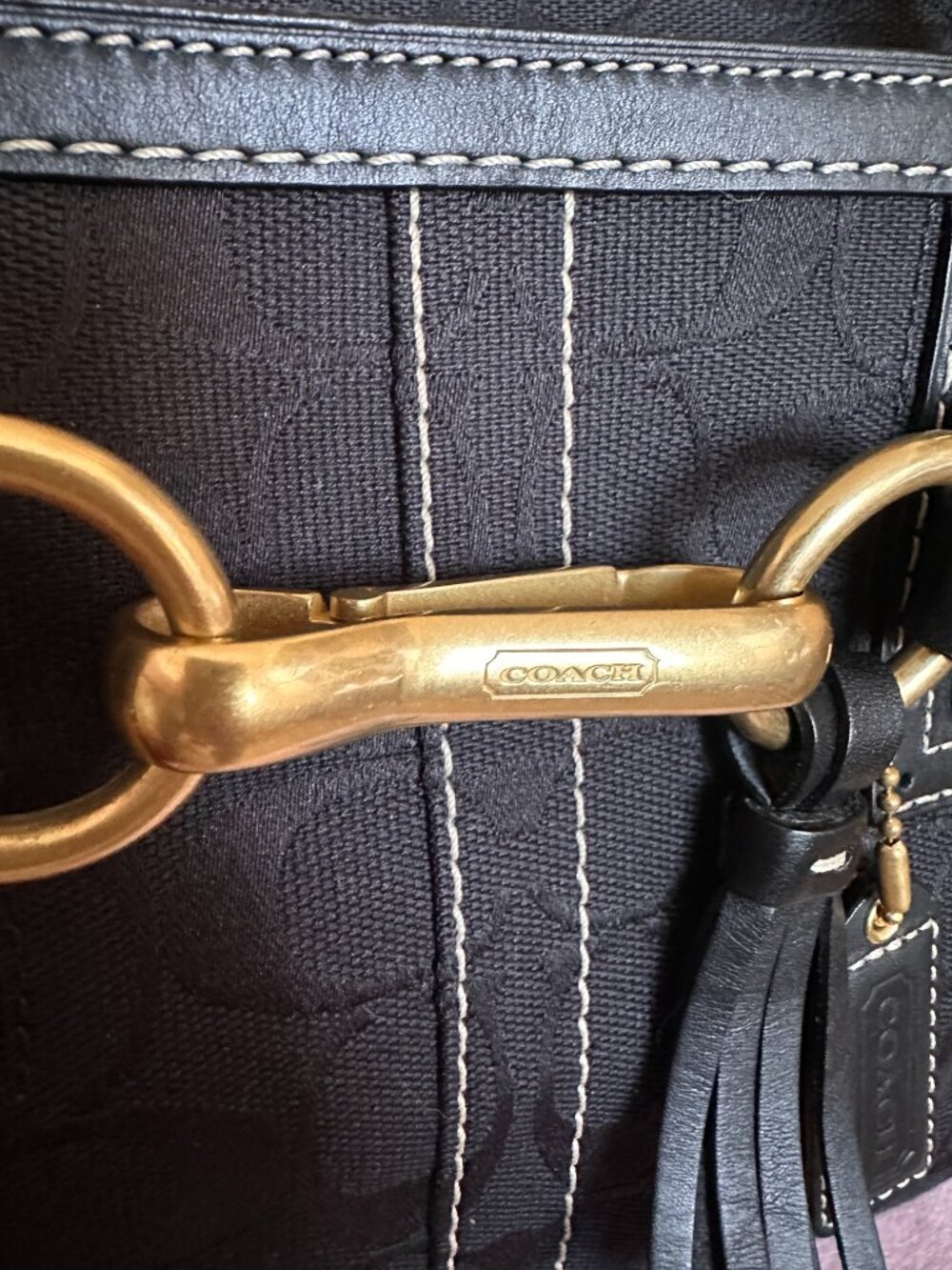 🖤🍒 Coach Hampton Y2K Vintage Shoulder Bag Satchel 10507 Hamptons - Picture 6 of 12